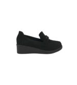 Mocasini dama LS 38, imitatie de piele, negru