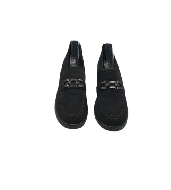 Mocasini dama LS 38, imitatie de piele, negru - imagine 4
