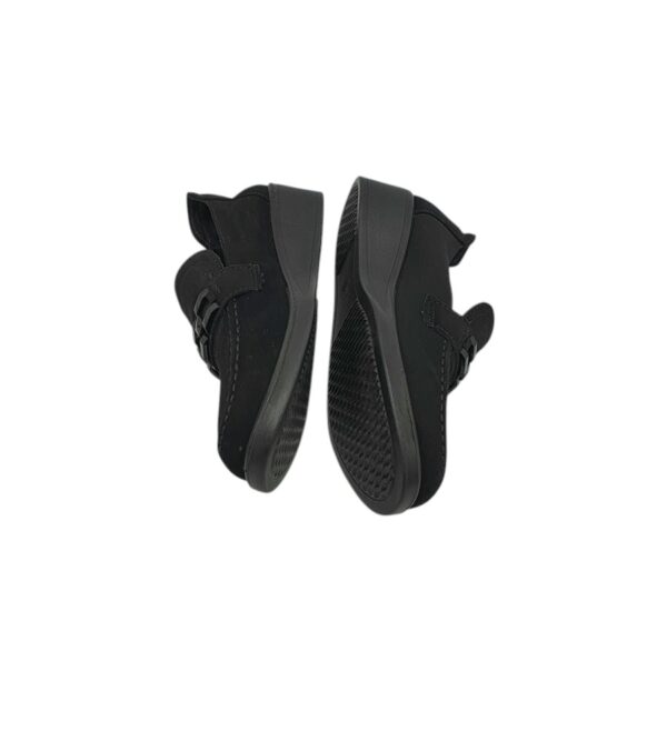 Mocasini dama LS 38, imitatie de piele, negru - imagine 2