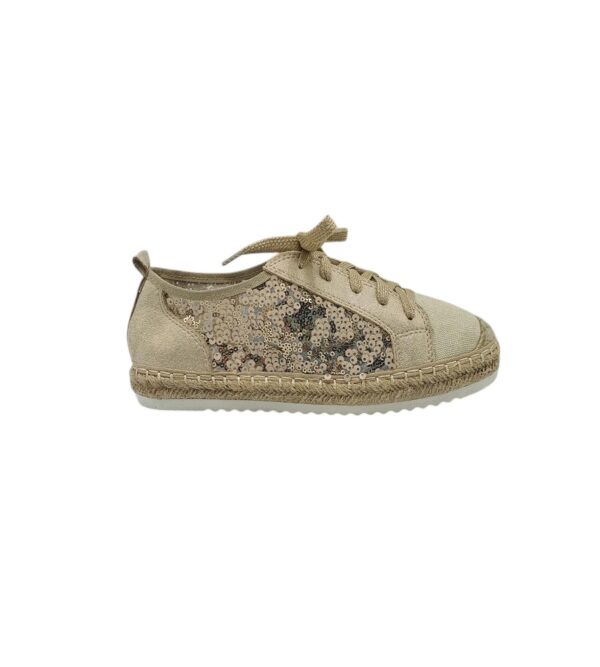 Espadrile dama Kayla 38, material textil, crem - imagine 1