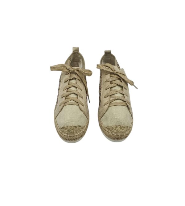 Espadrile dama Kayla 38, material textil, crem - imagine 3