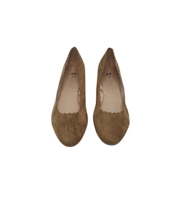 Balerini dama H&M 39, material textil, maro - imagine 3