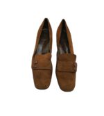 Pantofi dama Salamander 39, piele intoarsa, maro - imagine 3