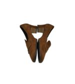 Pantofi dama Salamander 39, piele intoarsa, maro - imagine 4