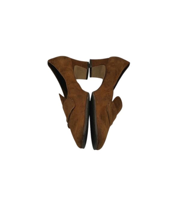 Pantofi dama Salamander 39, piele intoarsa, maro - imagine 4