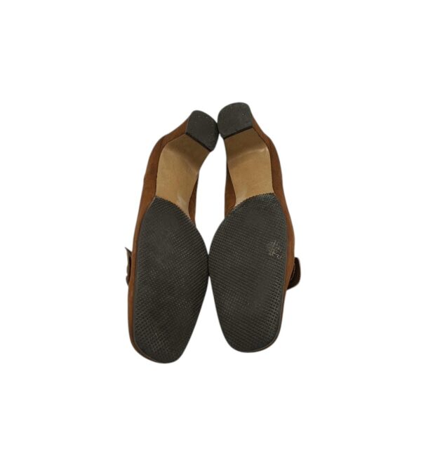 Pantofi dama Salamander 39, piele intoarsa, maro - imagine 5