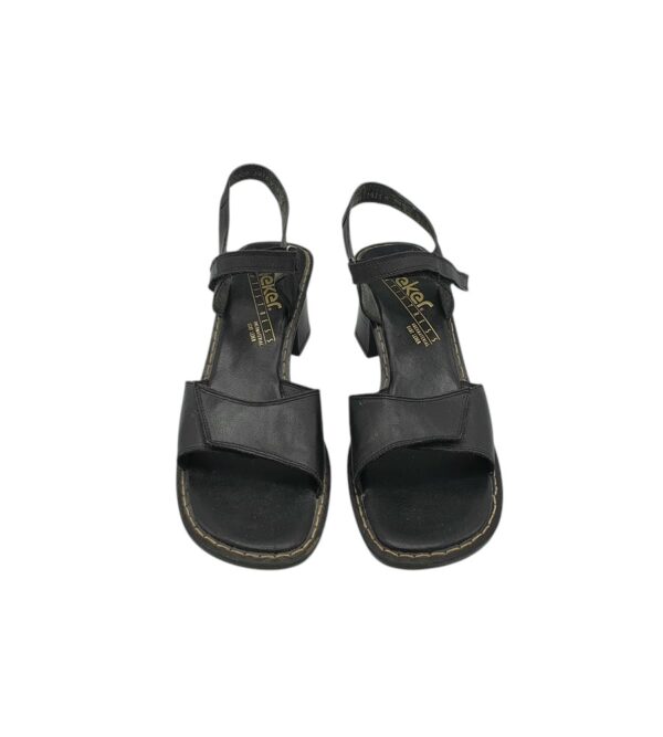 Sandale dama Rieker 42, imitatie de piele,  negru - imagine 3