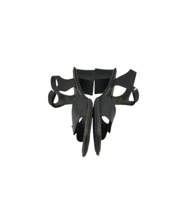 Sandale dama Rieker 42, imitatie de piele,  negru - imagine 4
