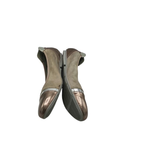Balerini dama Hogan 37.5, piele, piele intoarsa, bej - imagine 4