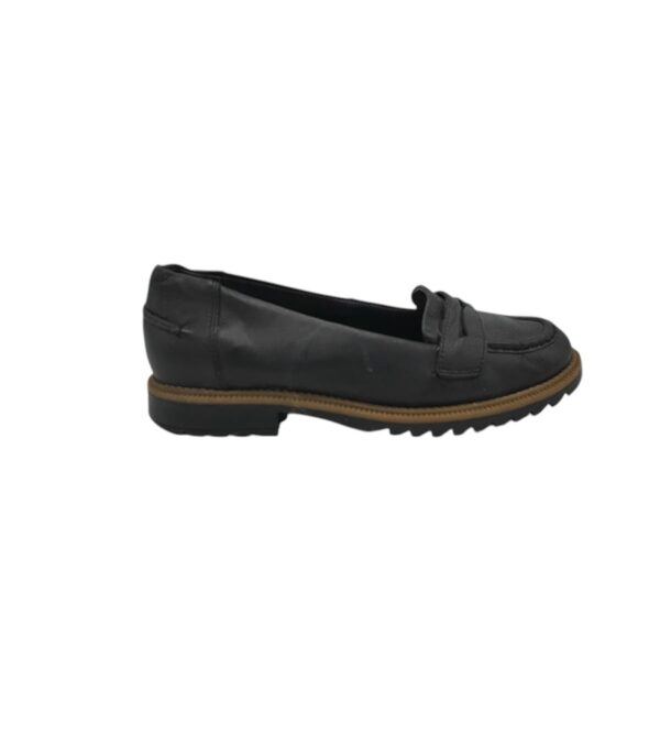 Mocasini dama Clarks 37, piele, negru - imagine 1