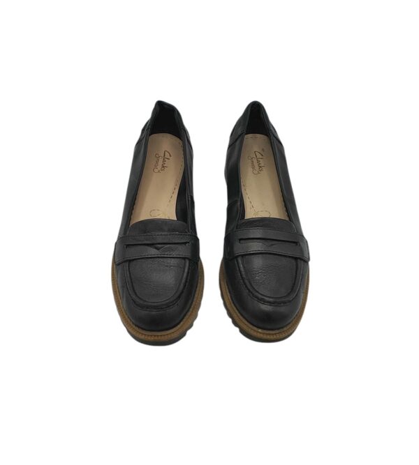 Mocasini dama Clarks 37, piele, negru - imagine 3