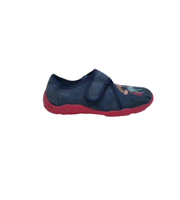 Incaltaminte de interior copii Superfit 34, material textil, albastru - imagine 1