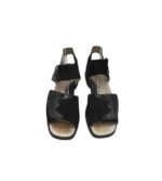 Sandale dama Trettal 37, piele intoarsa , negru - imagine 4