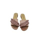 Saboti dama Madeleine 37, material textil, roz - imagine 3