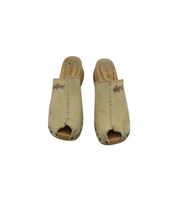 Saboti dama Esprit 40, material textil, crem - imagine 3