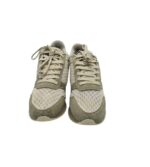 Adidasi dama Wooden 39 , piele intoarsa , material textil , alb gri - imagine 5