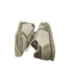 Adidasi dama Wooden 39 , piele intoarsa , material textil , alb gri - imagine 4