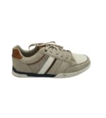 Adidasi barbati Pier One 45 , imitatie piele , gri maro