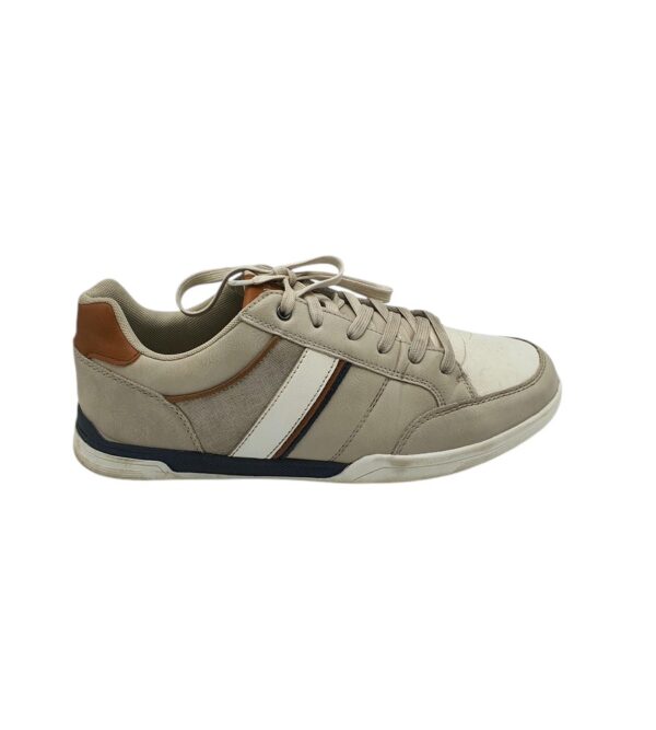 Adidasi barbati Pier One 45 , imitatie piele , gri maro - imagine 1