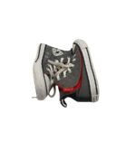 Tenisi copii Converse 27 , material textil , negru rosu - imagine 4