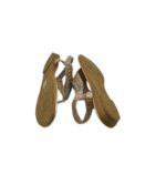 Sandale dama Manlisa 39 , imtiatie piele , auriu - imagine 4