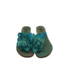 Saboti dama SPM 39 , piele , albastru - imagine 5