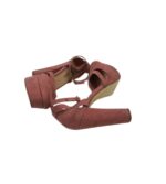 Sandale dama Justfab 38 , material textil , rose - imagine 4