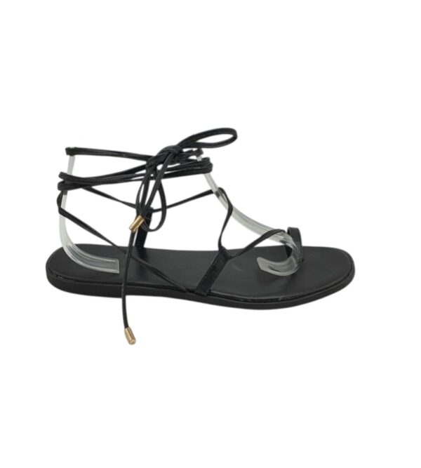 Sandale dama Asos 42 , imitatie piele , negru - imagine 1