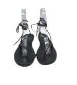 Sandale dama Asos 42 , imitatie piele , negru - imagine 5