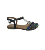 Sandale dama Carla 39 , material textil , multicolor