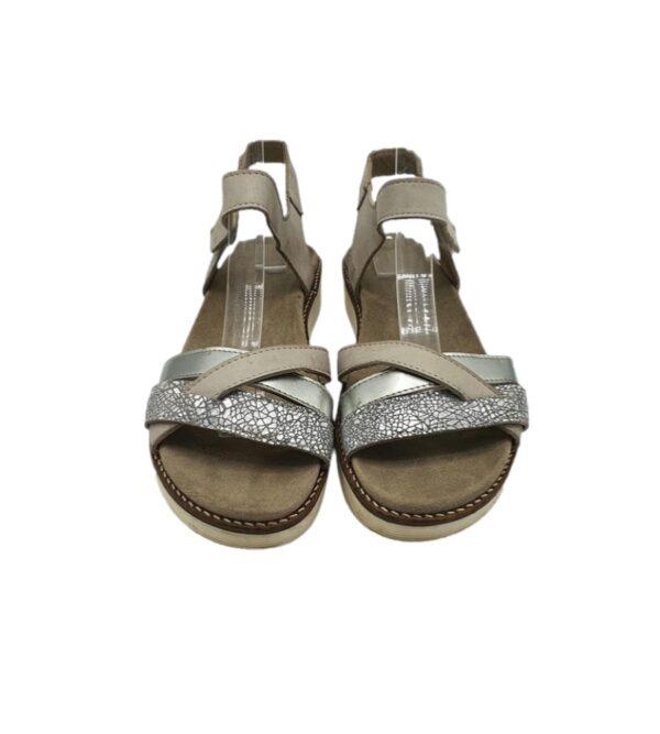 Sandale dama 40 , piele , gri - imagine 5