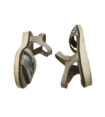 Sandale dama 40 , piele , gri - imagine 4