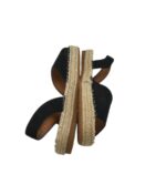Sandale dama Franco Banetti 40 , material textil , negru - imagine 4