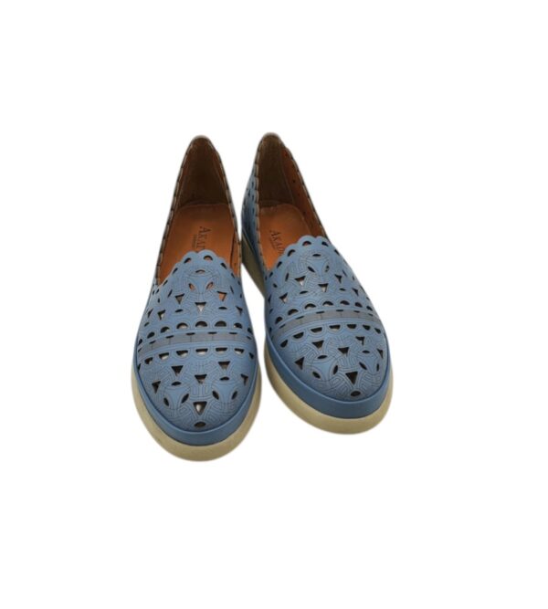 Balerini dama Akadia  37 , piele , albastru - imagine 4