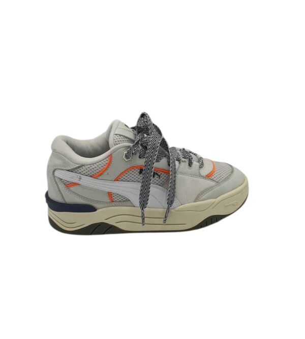 Adidasi barbati Puma 42 , piele , material textil , gri - imagine 1