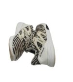 Adidasi dama Reebok 38 , material textil , imitatie piele , negru alb - imagine 4
