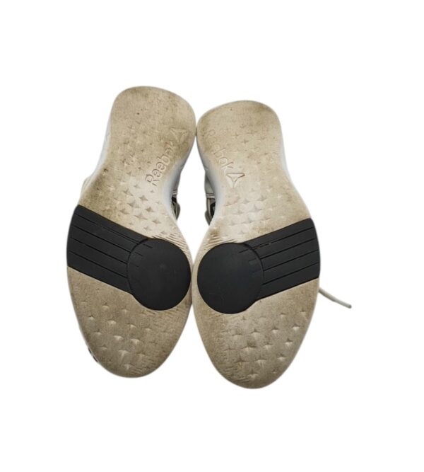 Adidasi dama Reebok 38 , material textil , imitatie piele , negru alb - imagine 3