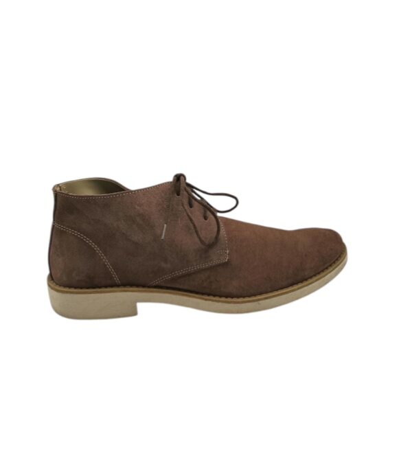 Ghete barbati Roman Rok 44 , piele intoarsa , maro - imagine 1