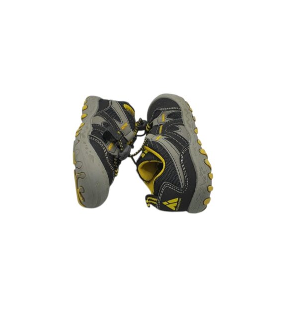 Adidasi copii Mishansha 24 , material textil , imitatie piele , negru gri - imagine 4