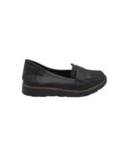 Pantofi dama Ema 38 , imitatie piele , negru
