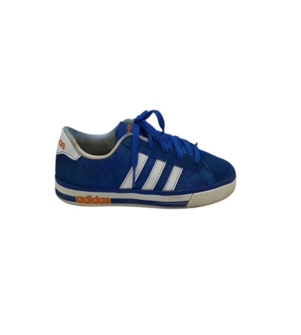 Adidasi dama Adidas 35 , piele intoarsa , albastru alb - imagine 1