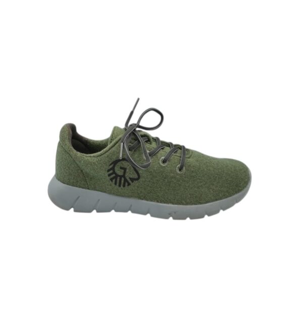 Adidasi barbati Giesswein 42 , material textil , verde alb - imagine 1