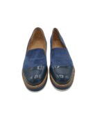 Pantofi dama 37 , imitatie piele , material textil , albastru - imagine 5