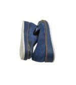Pantofi dama 37 , imitatie piele , material textil , albastru - imagine 4