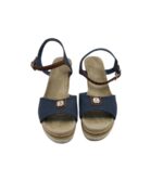 Sandale dama 40 , material textil , bleumarin maro - imagine 5