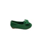 Balerini copii 25 , material textil , verde
