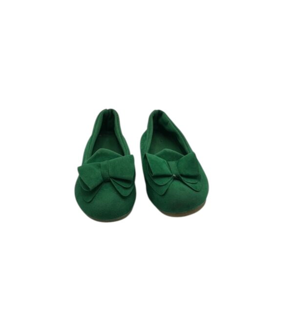 Balerini copii 25 , material textil , verde - imagine 5