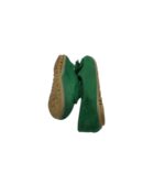 Balerini copii 25 , material textil , verde - imagine 4
