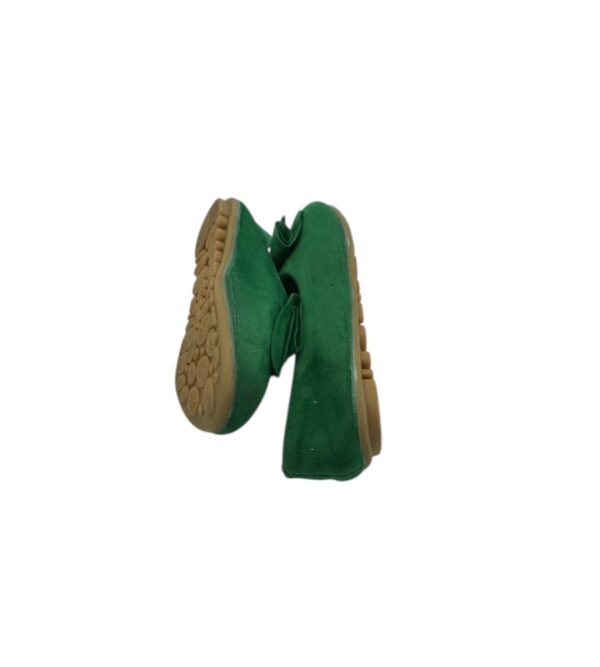 Balerini copii 25 , material textil , verde - imagine 4