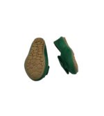 Balerini copii 25 , material textil , verde - imagine 3